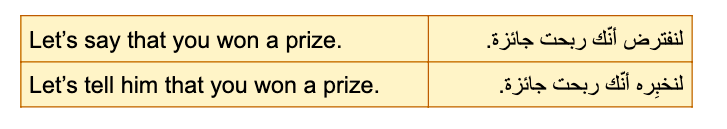 الفرق بين say و tell