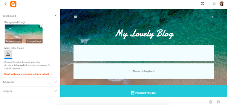 تخصيص تصميم بلوجر