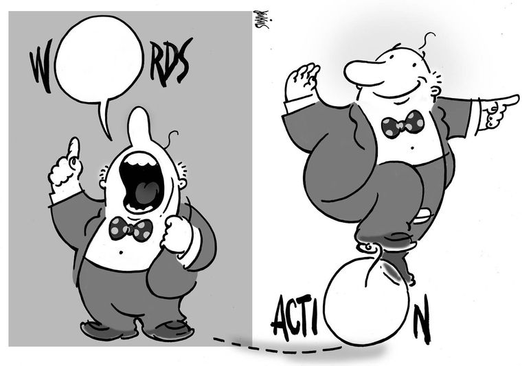 الافعال أقوى من الكلمات