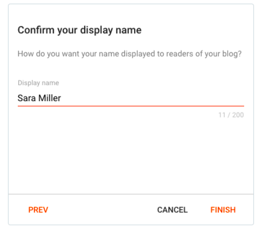 كتابة اسمك الشخصي أو المستعار في مدونة بلوجر