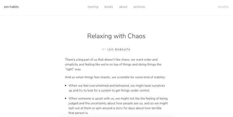 Zen Habits