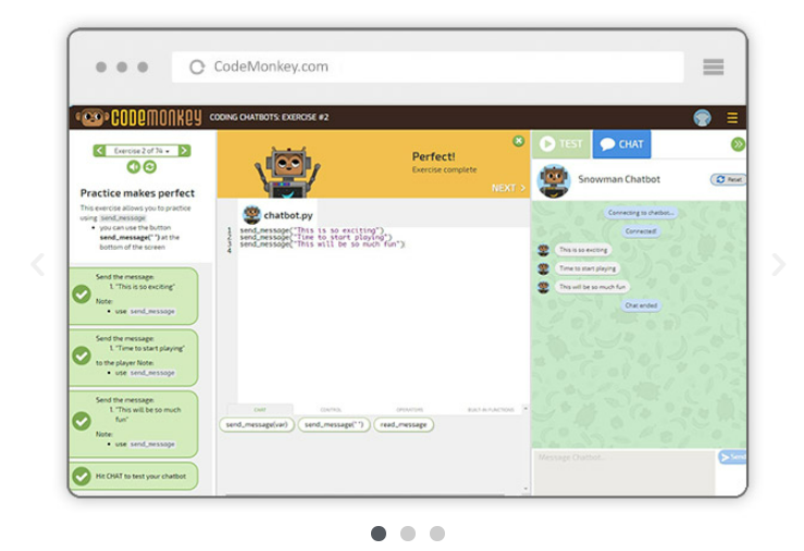 صورة لمرحلة من مراحل برمجة روبوتات المحادثة