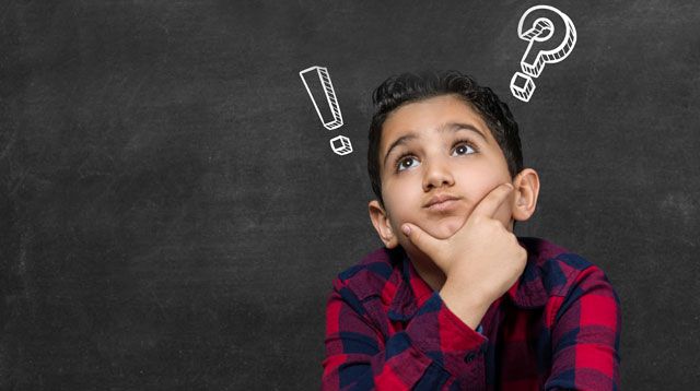 طفل يفكر