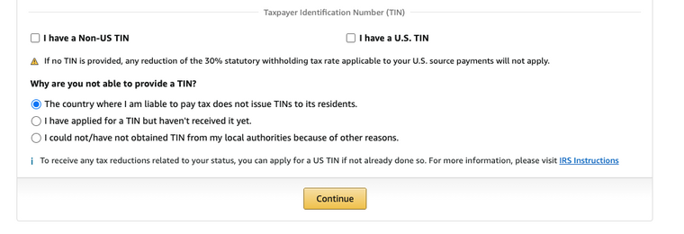 معلومات الضريبة أمازون كيندل