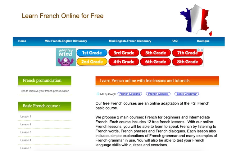 E-learning French